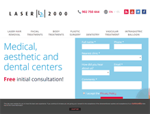 Tablet Screenshot of laser2000medical.com